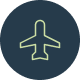 Travel plane icon